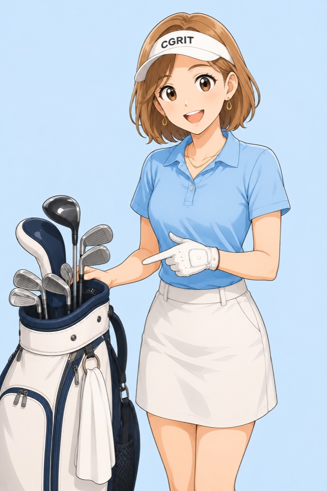 持ち物を指さして確認する案内役の女性